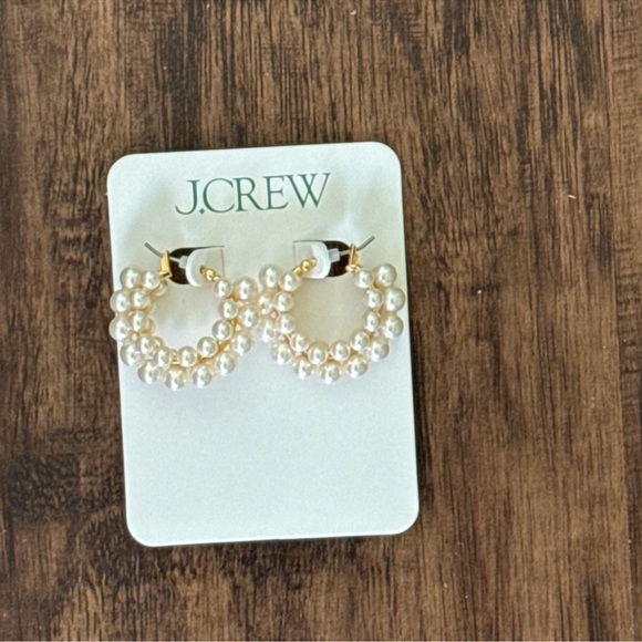 J.crew layered mini - pearl hoop earring - Picture 5 of 11